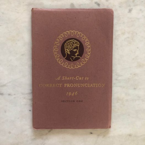 Office Vintage 1946 Ed Of A Shortcut To Correct Pronunciations